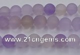 CAN200 15.5 inches 4mm round matte ametrine beads wholesale