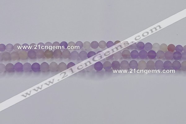 CAN200 15.5 inches 4mm round matte ametrine beads wholesale