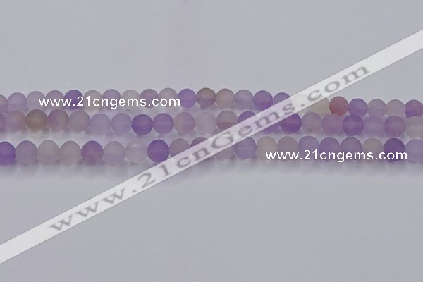 CAN202 15.5 inches 8mm round matte ametrine beads wholesale