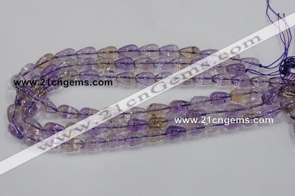 CAN26 15.5 inches 10*14mm teardrop natural ametrine gemstone beads