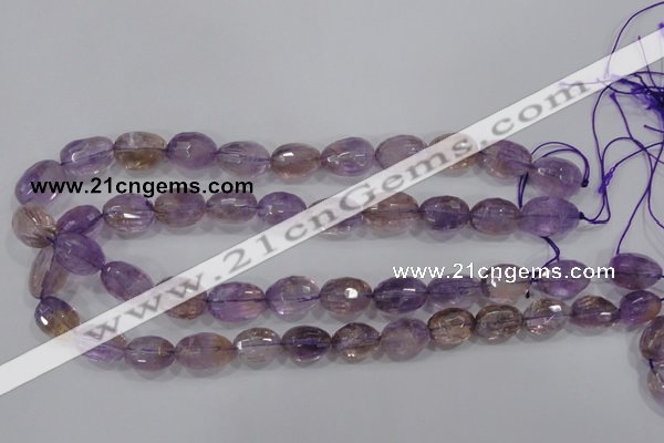 CAN28 15.5 inches 12*16mm faceted nugget natural ametrine beads