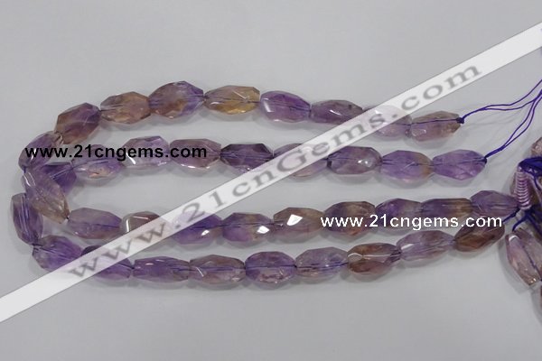 CAN29 15.5 inches 15*20mm faceted nugget natural ametrine beads