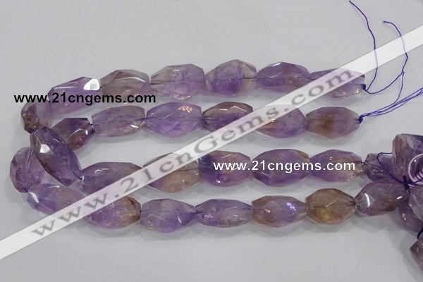 CAN30 15.5 inches 18*25mm faceted nugget natural ametrine beads