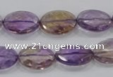 CAN32 15.5 inches 10*14mm faceted oval natural ametrine beads