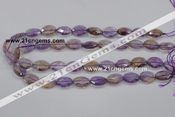 CAN33 15.5 inches 13*18mm faceted oval natural ametrine beads