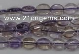 CAN46 15.5 inches 8*10mm oval natural ametrine gemstone beads