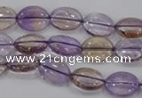 CAN47 15.5 inches 8*12mm oval natural ametrine gemstone beads