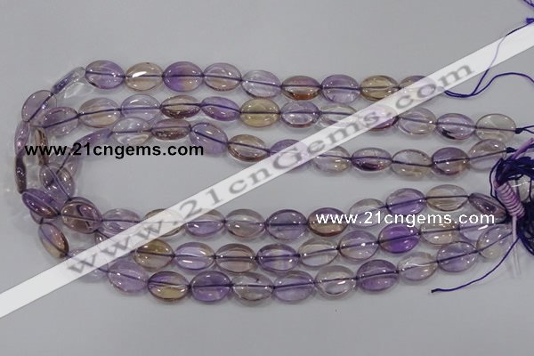 CAN47 15.5 inches 8*12mm oval natural ametrine gemstone beads