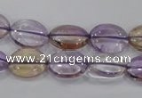 CAN48 15.5 inches 10*14mm oval natural ametrine gemstone beads