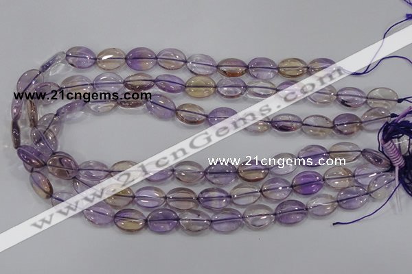 CAN49 15.5 inches 12*16mm oval natural ametrine gemstone beads