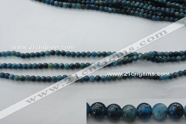 CAP300 15.5 inches 4mm round natural apatite gemstone beads