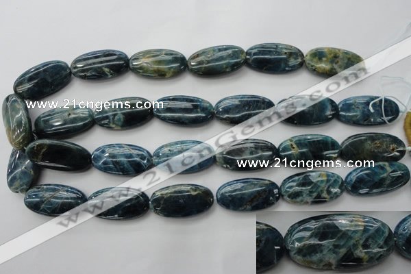 CAP326 15.5 inches 15*30mm oval natural apatite gemstone beads