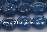 CAP382 15.5 inches 12mm flat round apatite gemstone beads