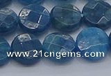 CAP388 15.5 inches 10mm faceted coin apatite gemstone beads