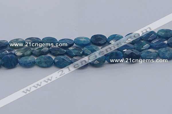 CAP390 15.5 inches 10*14mm faceted oval apatite gemstone beads