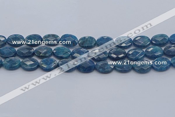 CAP391 15.5 inches 12*16mm faceted oval apatite gemstone beads