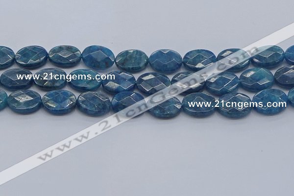 CAP392 15.5 inches 13*18mm faceted oval apatite gemstone beads