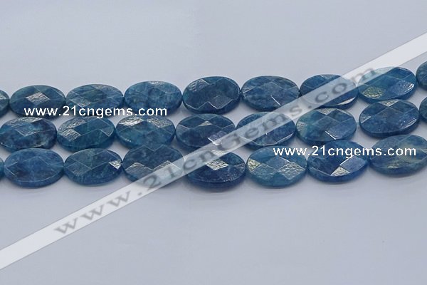 CAP394 15.5 inches 18*25mm faceted oval apatite gemstone beads