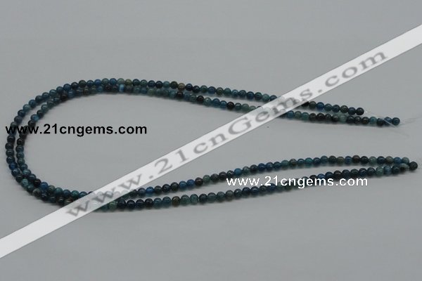 CAP51 15.5 inches 4mm round dyed apatite gemstone beads wholesale