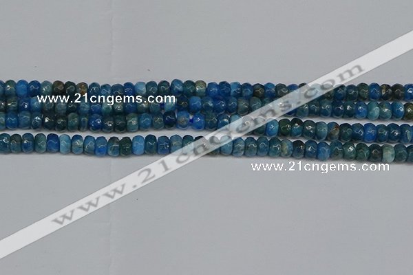 CAP528 15.5 inches 3*5mm faceted rondelle apatite gemstone beads