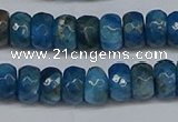 CAP529 15.5 inches 4*7mm faceted rondelle apatite gemstone beads