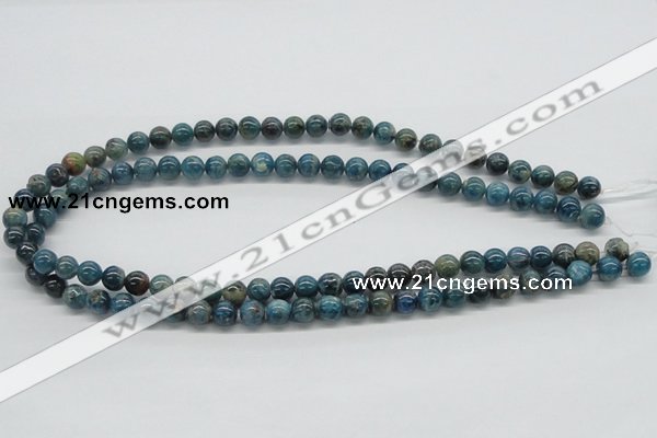 CAP53 15.5 inches 8mm round dyed apatite gemstone beads wholesale