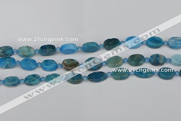 CAP550 15.5 inches 8*12mm oval apatite gemstone beads