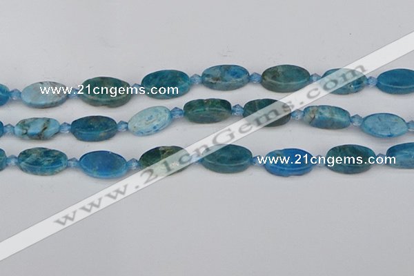 CAP552 15.5 inches 10*18mm oval apatite gemstone beads