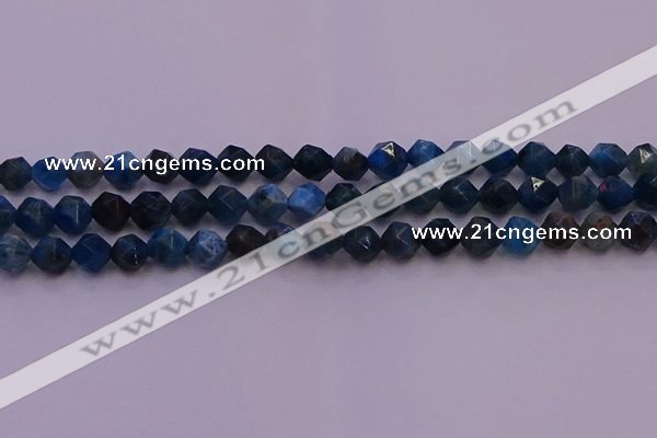 CAP562 15.5 inches 8mm faceted nuggets apatite gemstone beads