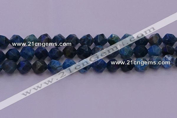 CAP564 15.5 inches 12mm faceted nuggets apatite gemstone beads