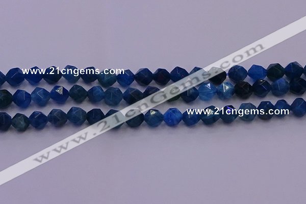 CAP572 15.5 inches 8mm faceted nuggets apatite gemstone beads