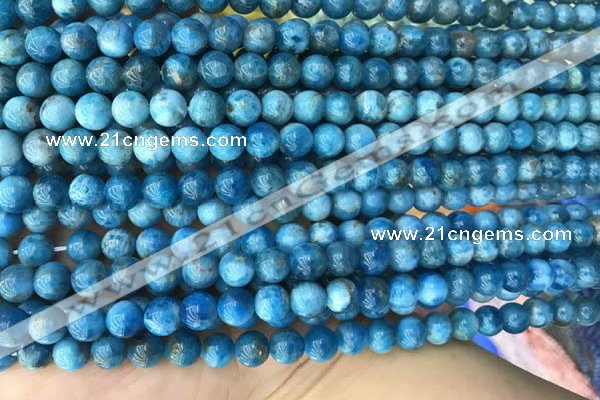 CAP588 15.5 inches 6mm round apatite gemstone beads