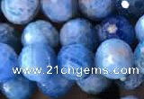 CAP594 15.5 inches 8mm faceted round apatite gemstone beads