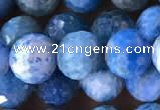 CAP595 15.5 inches 9mm faceted round apatite gemstone beads