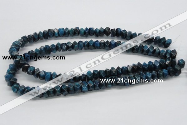 CAP60 15.5 inches 6*12mm faceted rondelle dyed apatite gemstone beads