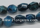 CAP61 15.5 inches 13*15mm nugget dyed apatite gemstone beads wholesale