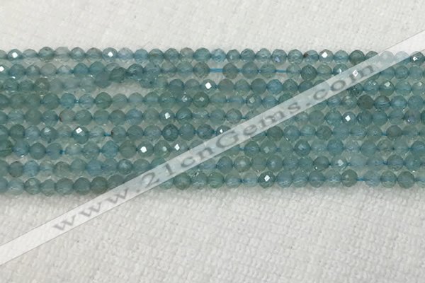 CAP620 15.5 inches 2mm faceted round tiny apatite gemstone beads