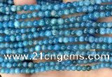 CAP650 15.5 inches 4mm round natural apatite beads wholesale