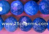 CAP659 15.5 inches 7mm faceted round apatite gemstone beads