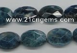 CAP68 15.5 inches 13*18mm faceted oval dyed apatite gemstone beads
