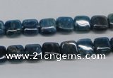 CAP70 15.5 inches 8*8mm square dyed apatite gemstone beads wholesale
