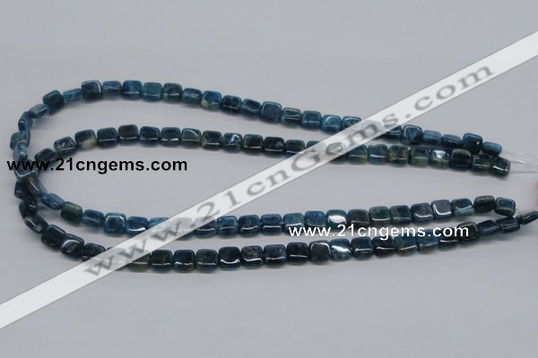 CAP70 15.5 inches 8*8mm square dyed apatite gemstone beads wholesale