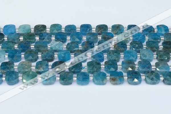 CAP701 15.5 inches 8mm faceted square apatite beads