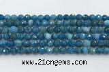 CAP706 15.5 inches 8mm faceted round apatite gemstone beads wholesale