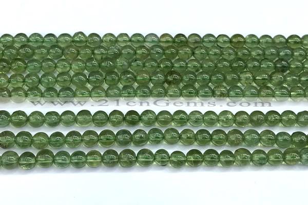 CAP735 15 inches 5mm round green apatite beads