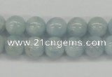 CAQ109 15.5 inches 8mm round A grade natural aquamarine beads