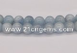 CAQ114 15.5 inches 4mm round AA grade natural aquamarine beads