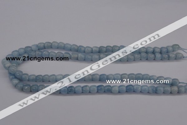 CAQ131 15.5 inches 8*8mm apple-shape natural aquamarine beads