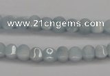 CAQ133 15.5 inches 6*6mm lantern natural aquamarine beads