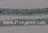 CAQ135 15.5 inches 4*6mm rondelle natural aquamarine beads